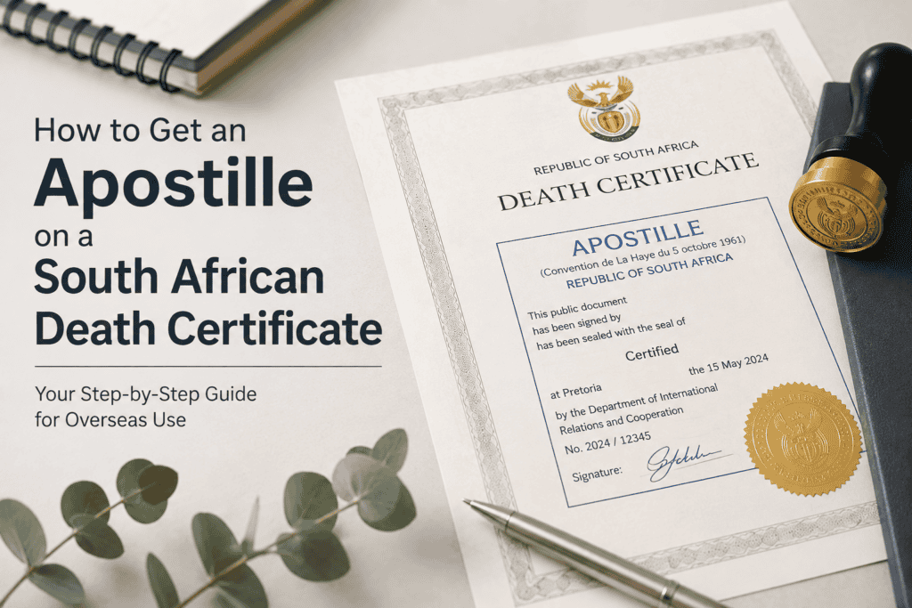 How to Get an Apostille on a South African Death Certificate
